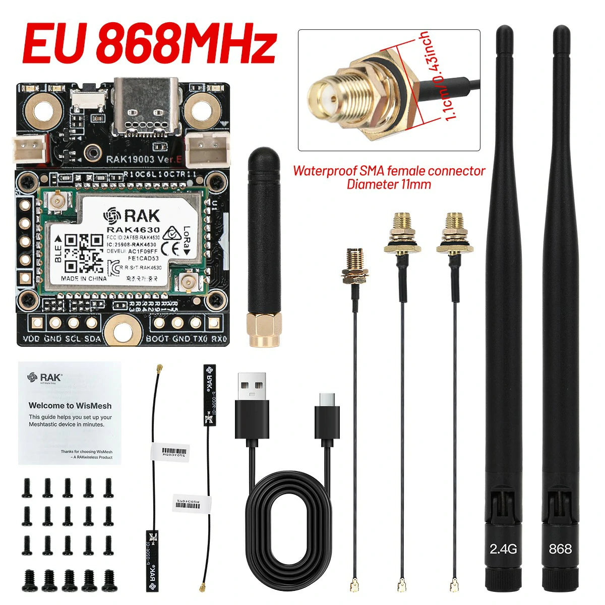 Rak Lora Module RAKWireless RAK19003+RAK4631 LoRa Module – TWOPIGEON